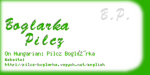 boglarka pilcz business card